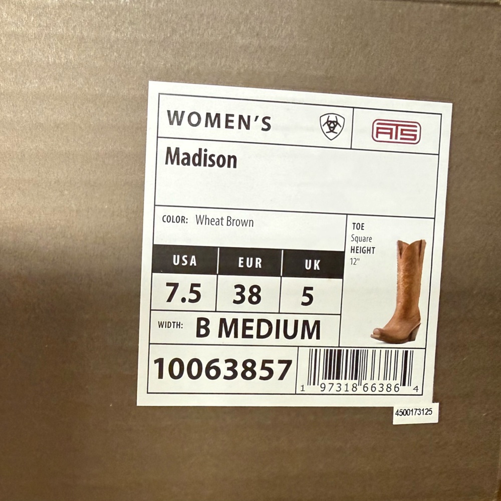 Ariat Tan Leather Cowboy Boots - Picture 7 of 7